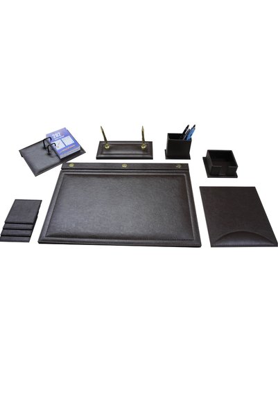 SÜMEN DÜNYASI Brown Eight (8) Piece Desktop Set