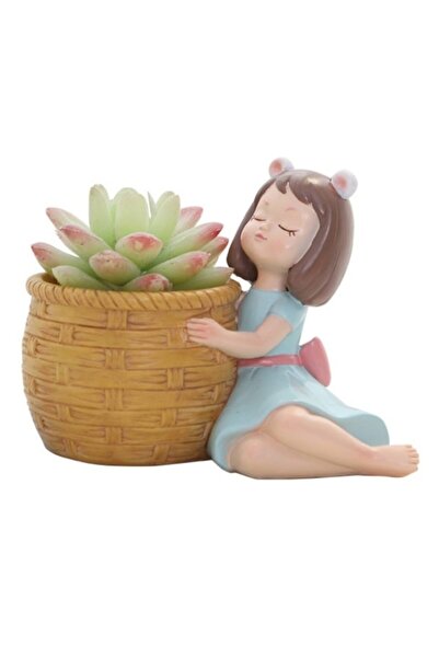 AnkaHobiMarket Lokumcu Kız Yandan Sepetli Silikon Kalıp