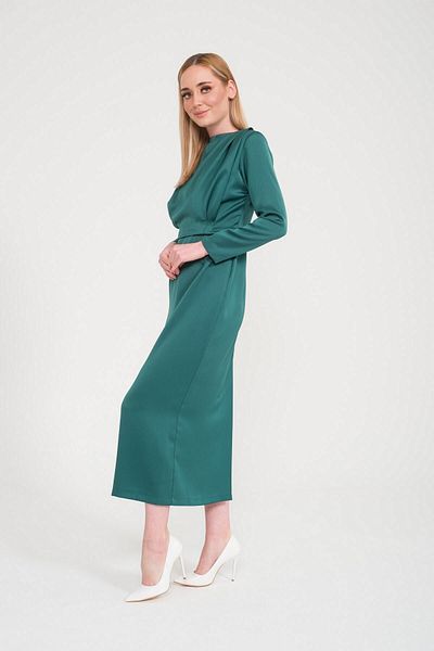 SpringStore Rochie de seara din satin smarald