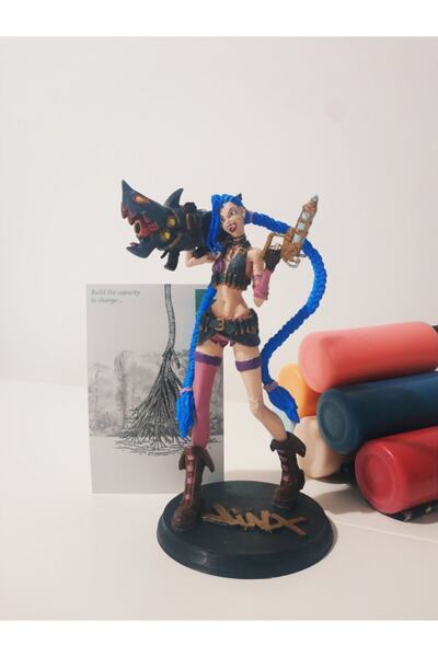 Plasteel Jinx/arcane/leage Of Legends Figür
