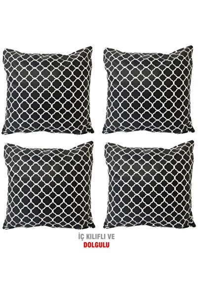 Vip Home Concept 4 Perne VIP cu Umplutură și Fermoar - 43x43 Cm