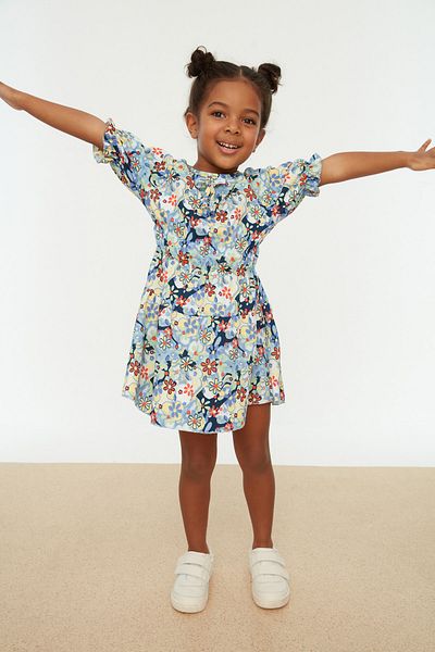 TRENDYOLKIDS Dress - Blue - A-line