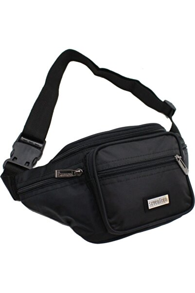 SEVENTEEN Unisex Siyah Su Geçirmez Bel Çantası