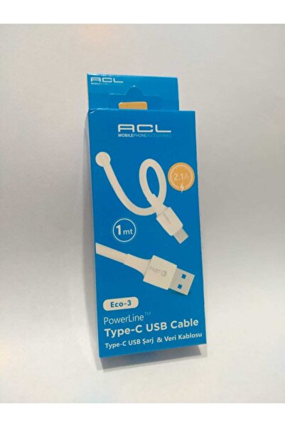 ACL MOBILE PHONE ACCESSORIES Acl 2.1 Amper 1 Metre Type-c Usb Kablosu
