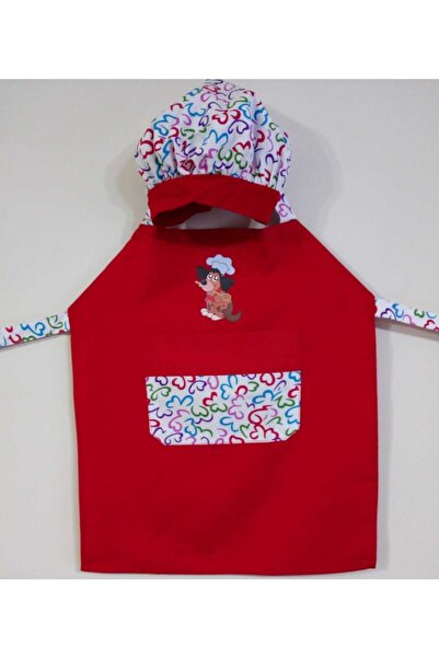 Egs-Ecem İş Elbiseleri Çocuk Aşçı Şapkası Ve Servis Önlüğü