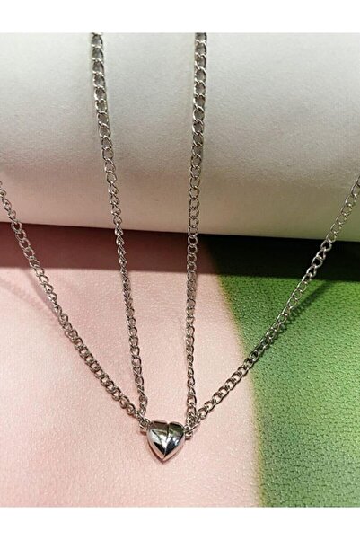 DGN Shoping Mıknatıslı Birleşen Kalpler Arkadaş Sevgili Kolyesi