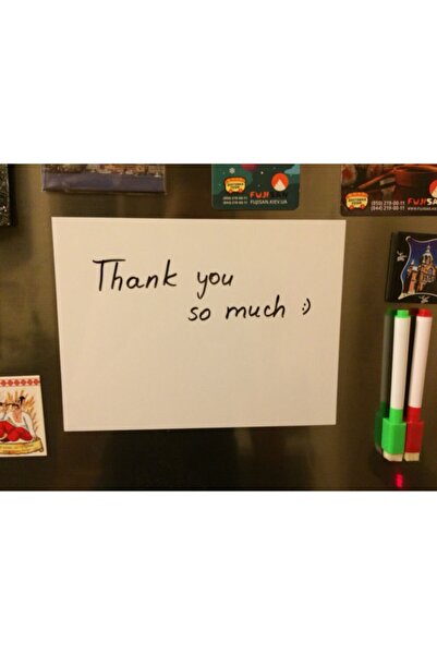 Dünya Magnet Mıknatıslı Haftalık Magnet Planlayıcı - 25cm X 35cm Yazı Tahtası Mesaj Panosu + 2 Kalem