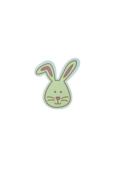 TURUNÇ AKSESUAR Sevimli Tavşan Kulp- En 6.5 Cm Boy 7 Cm Bebek Çocuk Odası Kul...