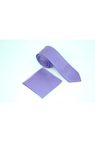 Brianze Σετ λουλουδιών γιακά μαντήλι Λιλά Γραβάτα