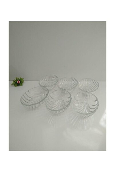 Mozak Kaveh 6'lı Cam Çerezlik Takımı 3068