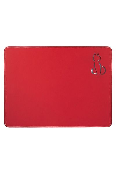 ASENA DESİGN American Service Leather Red Cat 6 Pieces
