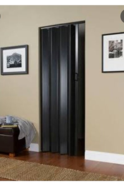ERİKMANN Akordiyon Kapı 140 H200 Karaağaç Pvc Antrasit Katlanır Kapı