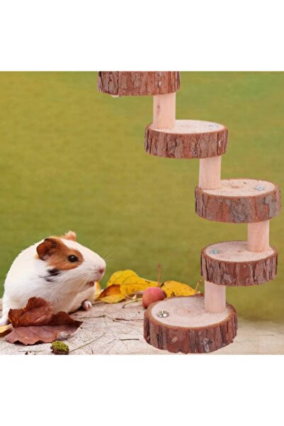 UniqBirdToys Wooden Hamster and Bird Ladder
