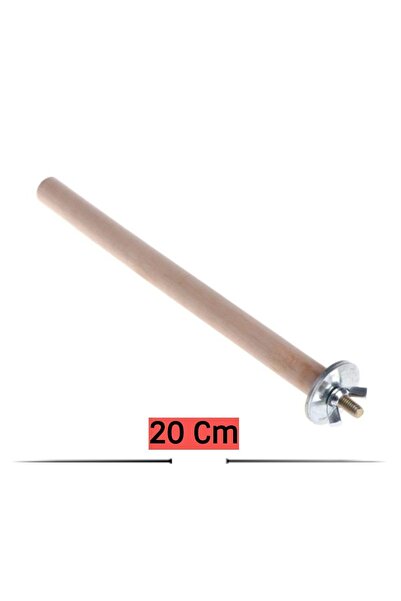 UniqBirdToys Trendme Uniq Bird Toys 2 Adet Ahşap Kuş Tüneği 20cm