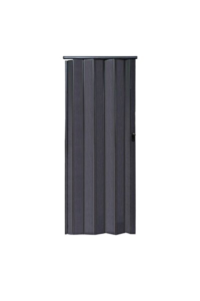 ERİKMANN Akordiyon Kapı 117 H215 Karaağaç Pvc Antrasit Katlanır Banyo Kapısı