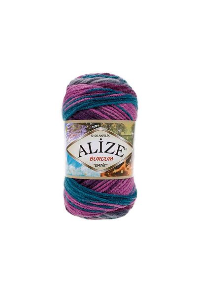 Alize Burcum Batik 3366 Petrol- Ροζ Πλεκτό Σχοινί