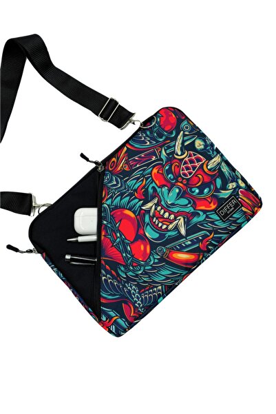 Differ Studio قناع مقاس 13-14 بوصة مقاوم للماء/مع حزام/كمبيوتر محمول/ماك بوك/دفتر ملاحظات/حافظة/حقيبة