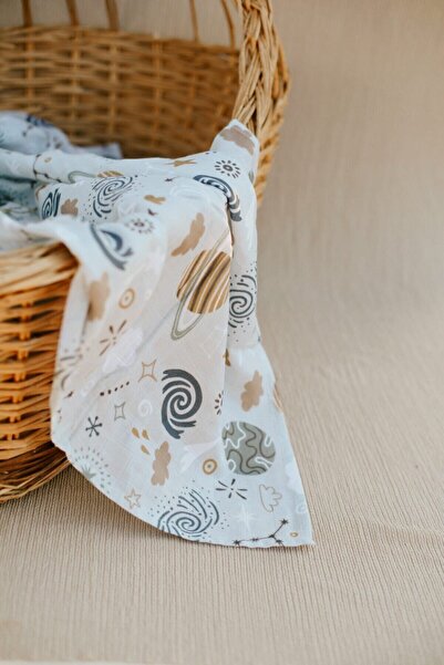 Tarkito Organic طقم غطاء جالاكسي موسلين 95x75 سم