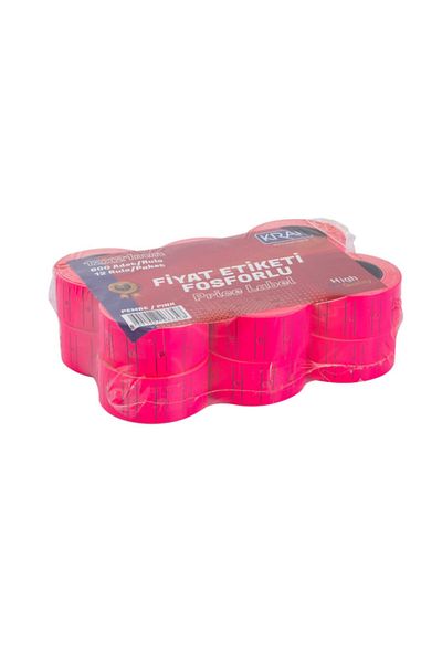 KRAF Pink Motex Label - 12x21 mm Highlighter