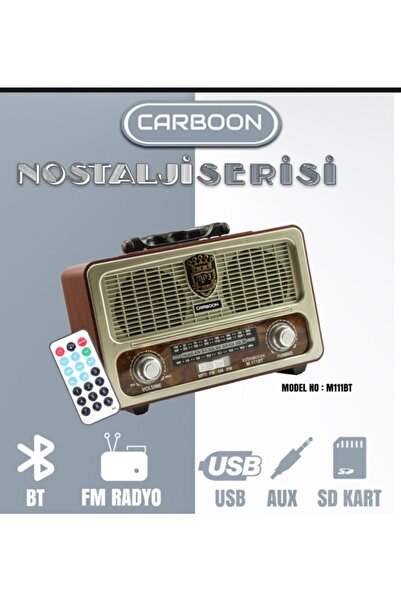 Tastech Meier M-111bt Açık Renk Nostaljik Radyo Ahşap Görünümlü Bluetooth Hop...