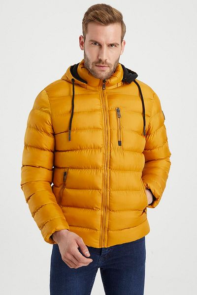 Winter jacket with yellow deals strap