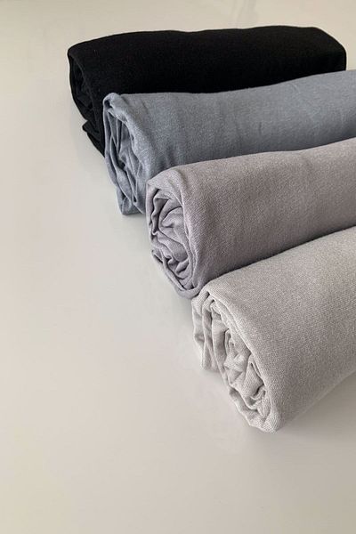Larissa Scarf Şal din bumbac pieptănat din 4 piese