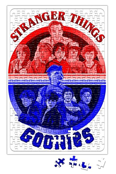 Baskı Dükkanı Goonies E Stranger Things Puzzle 240 Parça Yapboz