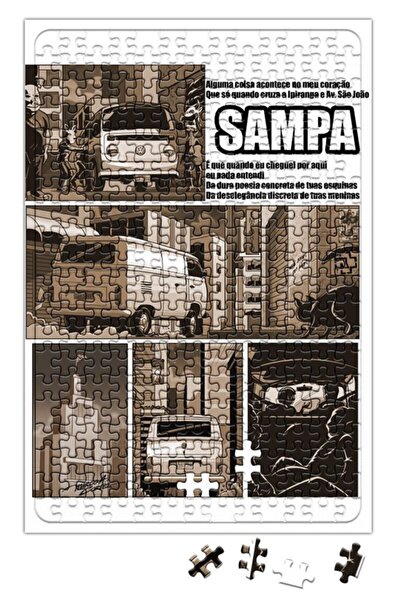 Baskı Dükkanı Sampa Puzzle 240 Piece Jigsaw Puzzle