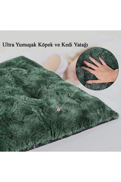 Peluş Kedi & Köpek Yatağı Yer Minderi - Karışık - small