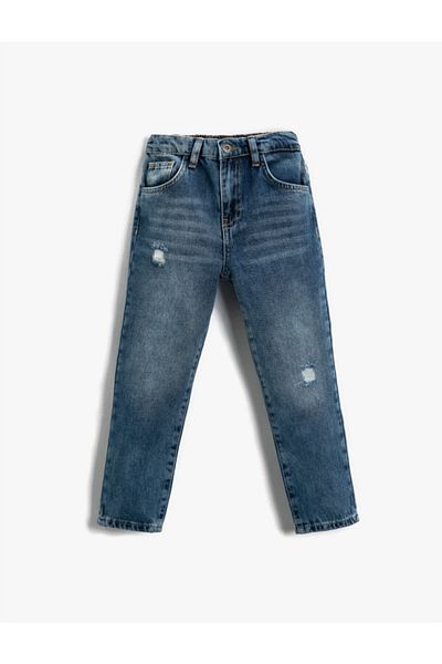 Koton Destroyed Boyfriend Jeans Cotton