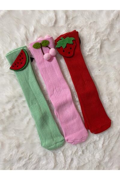 Portakal Bebek 3 Pack Bamboo Knee Socks-11