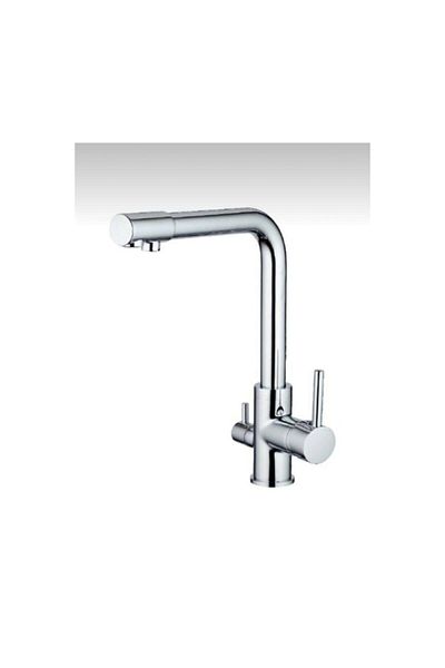 Arya Stainless Steel Kitchen Faucet - White, 3 Way