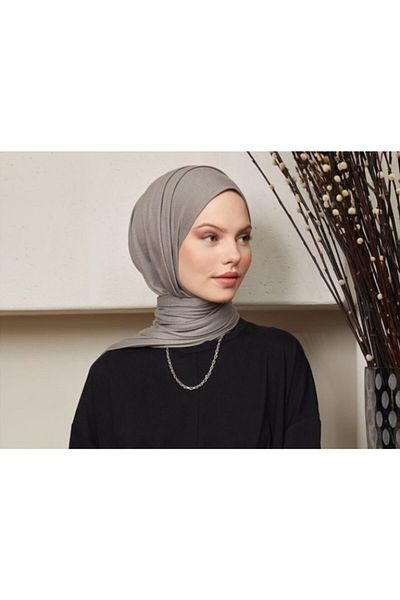 5 FİVE SCARF Γυναικείο Πέτρινο Χρώμα Απλό Χτενισμένο Βαμβακερό Σάλι