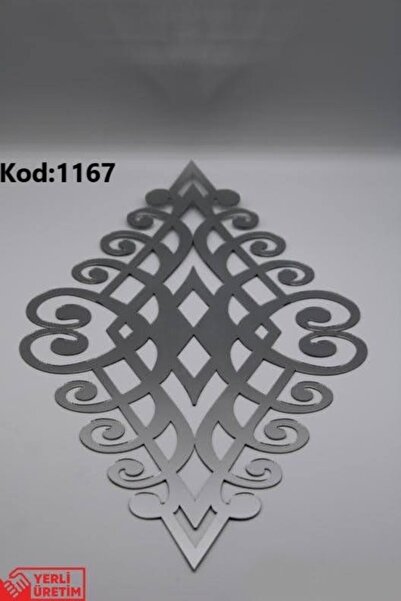 Kurtulan Lazer Tasarım Dekoratif Gümüş Aynalı Pleksi Mobilya Dolap Süsü 45x22