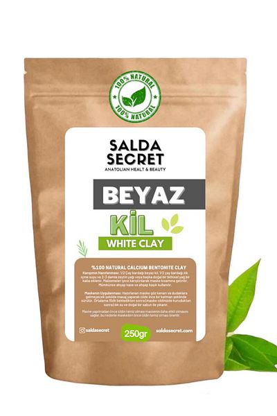 Salda Secret White Clay Natural Face Mask 250 gr