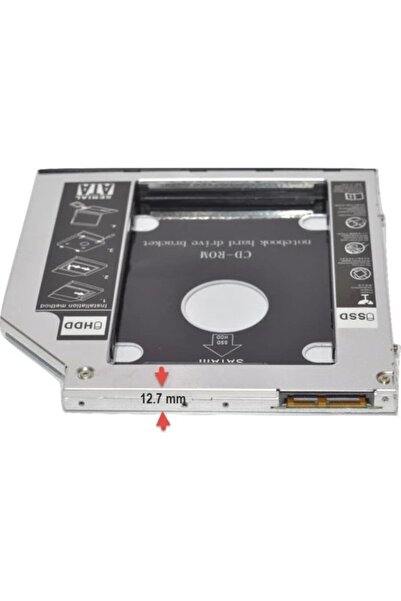 MOLIX Sata 12.7 Mm Ssd Harddisk Kutusu Kızak 12.7mm Caddy