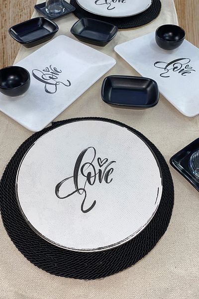Keramika Love Breakfast Set 13 Pieces for 2 Persons