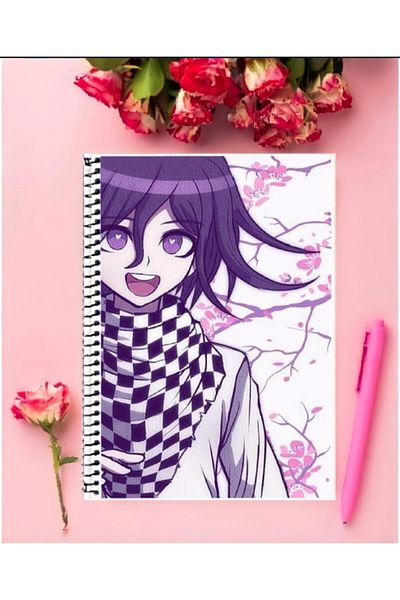animeandyourworld Kokichi Ouma Anime Notebook 1 Piece Special Design A4 Size 21*29 Cm Wired Striped