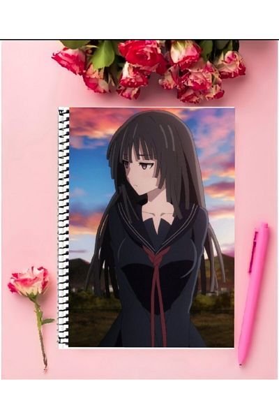 animeandyourworld دفتر ملاحظات Kisara Tendo Anime قطعة واحدة بتصميم خاص مقاس A4 مقاس 21*29 سم دفتر ملاحظات غير مبطن