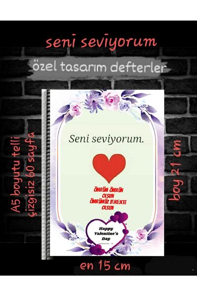 animeandyourworld February 14 Valentine's Day Gift Design Notebook