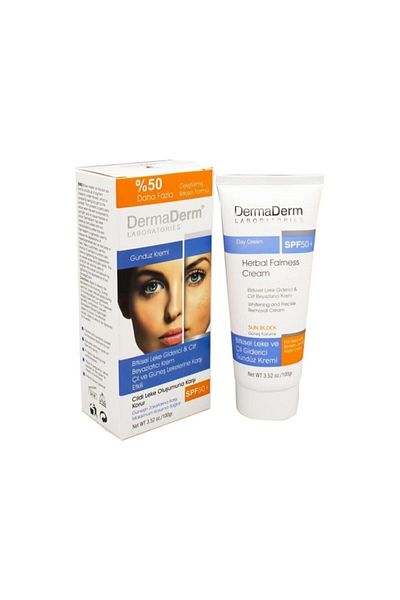 DermaDerm كريم نهاري لتبييض البشرة 100 مل - عشبي وبشرة