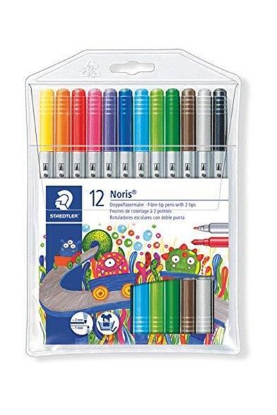 Staedtler 320 Nwp12 Noris Clup Double Ended Felt Pen 3.0