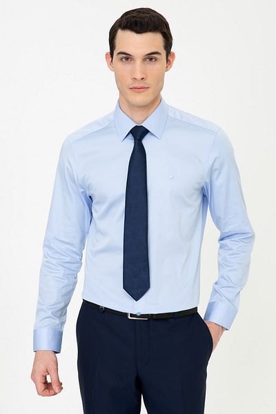 Pierre Cardin Σκούρο μπλε ανδρικό πουκάμισο G021SZ004.000.1324361