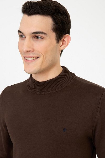 Pierre Cardin Καφέ ανδρικό πουλόβερ G021SZ0TK.000.1388582