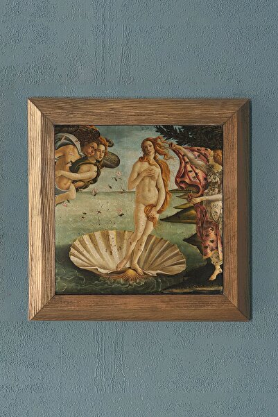 Oscar Stone Decor Masif Çerçeve Doğaltaş Tablo The Birth Of Venus Venüs’ün Do...