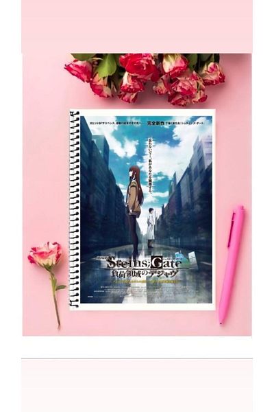 animeandyourworld دفتر حلقات غير مُسطّر مقاس A5 15 × 21 سم