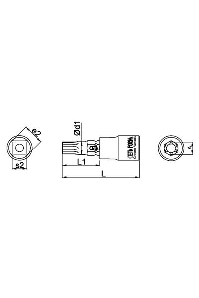 Ceta Form 1/4 Torx Tip Lokma T30 37mm