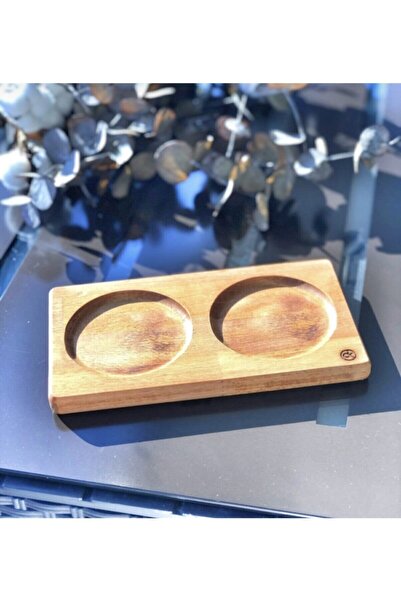 Demirhan Home Ahşap 2 Bölmeli Sıvı Sabun Ve Losyon Standı Deterjan Ve Yağdanl...