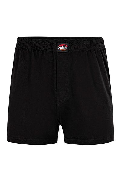 Şahin Men's Patterned-flat Buttoned Combed Cotton Boxers Shn70050
