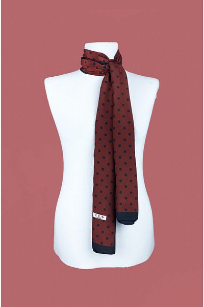 Sarar Women's Pearl Silk Patterned Scarf-Shawl 45x180 Cm